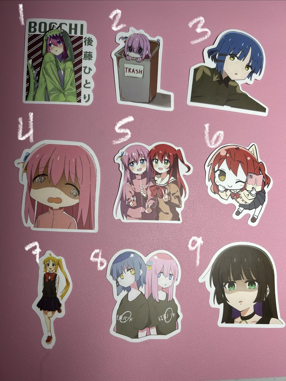 Bocchi The Rock, Genshin Impact And More Anime Stickers