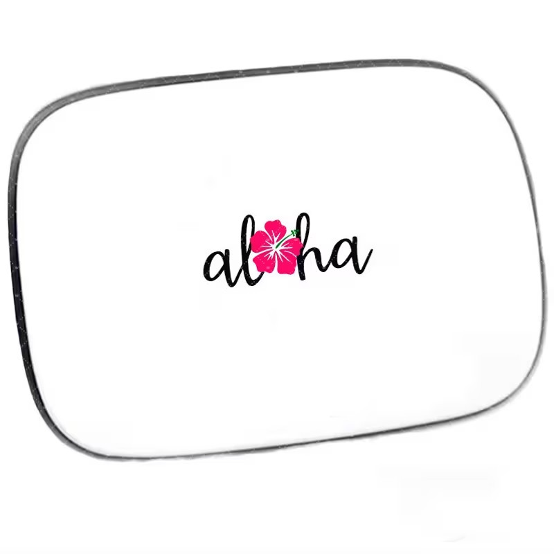 Aloha Hibiscus Floral Vinyl Decal, Matte Self-Adhesive Sticker Vibrant Design