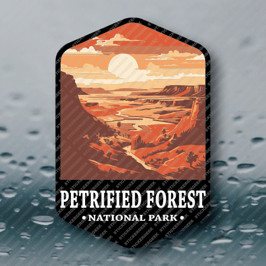 US National Park PETRIFIED FOREST ARIZONA Camping Outdoors Hiking Sticker