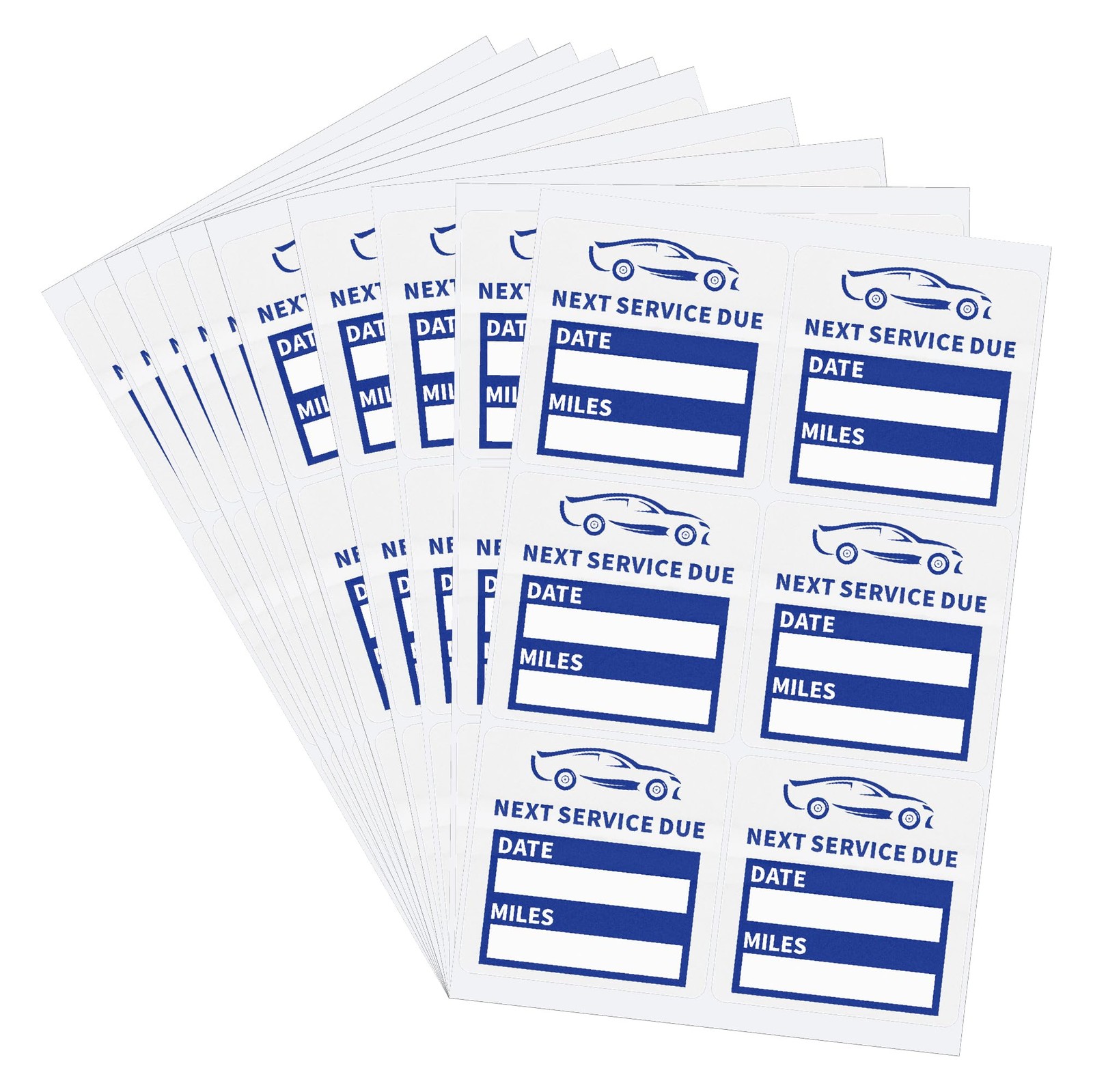 60pcs Clear Oil Change Stickers for Windshield Service Reminder Labels 2"x2" …