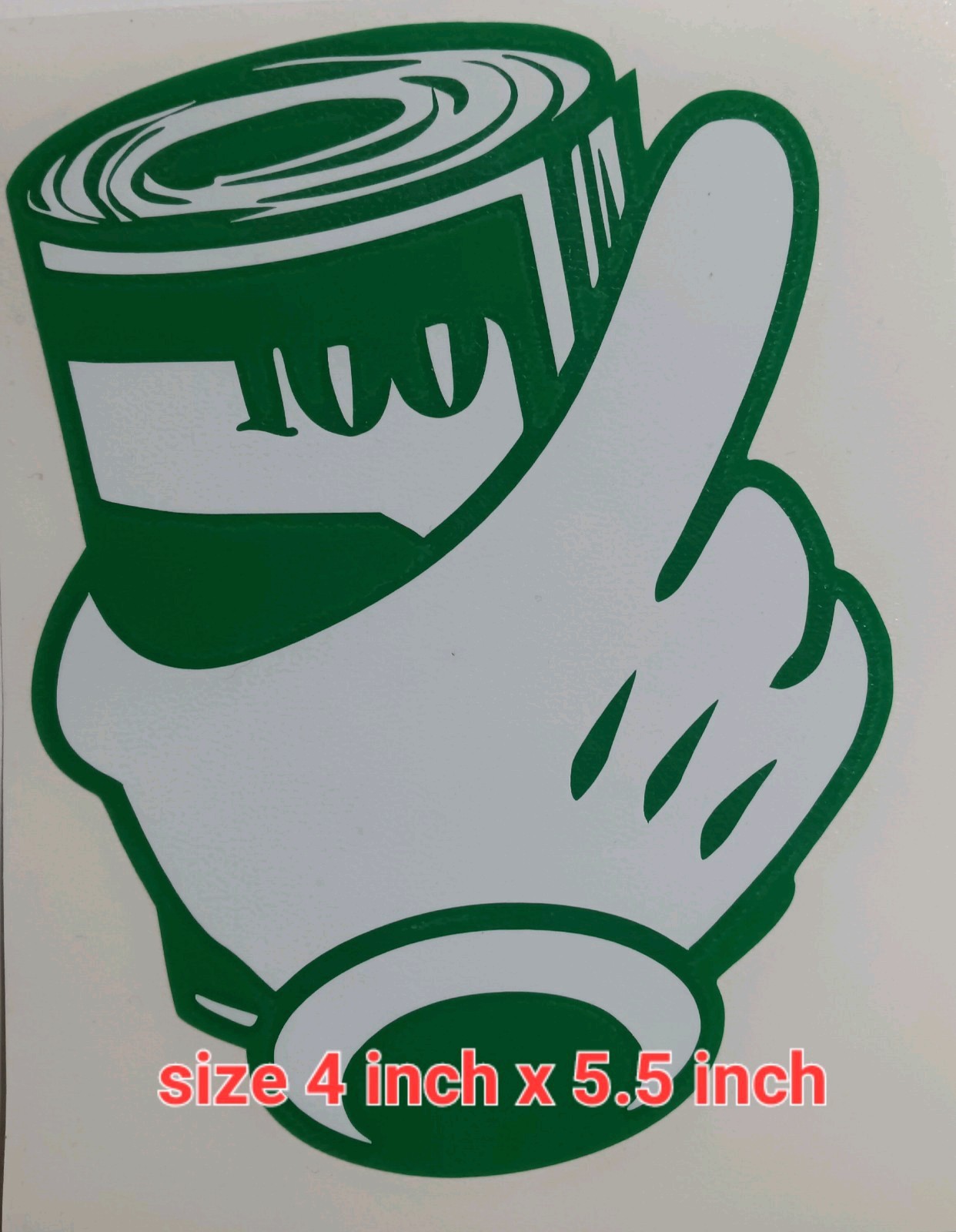 MickeyMoneyRoll Vinyl Decal Sticker Size 4×5.5 In NEW Waterproof 100%Vinyl Decal