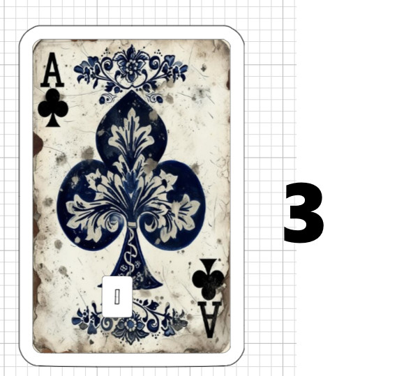 Ace of Spades Clubs Hearts Credit Debit Card Skin Stickers Playing Cards Vintage