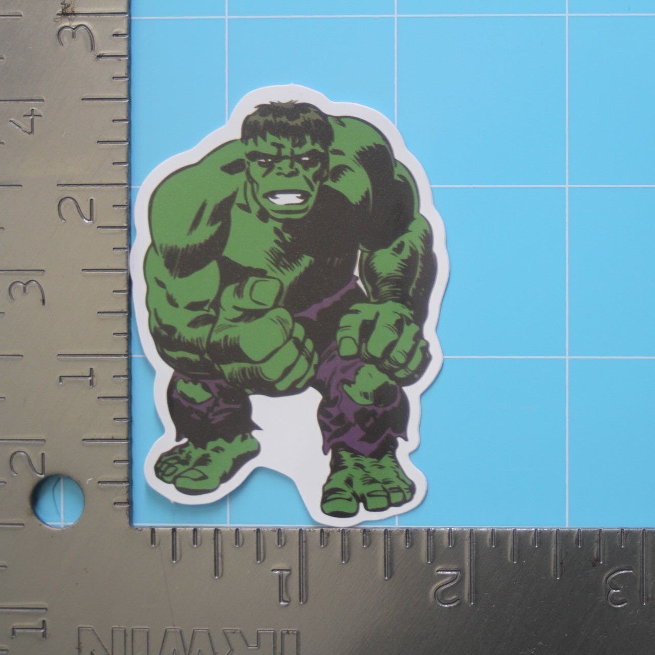 Marvel Universe Sticker (THE INCREDIBLE HULK) MCU Superheroes, Gloss PVC Decal