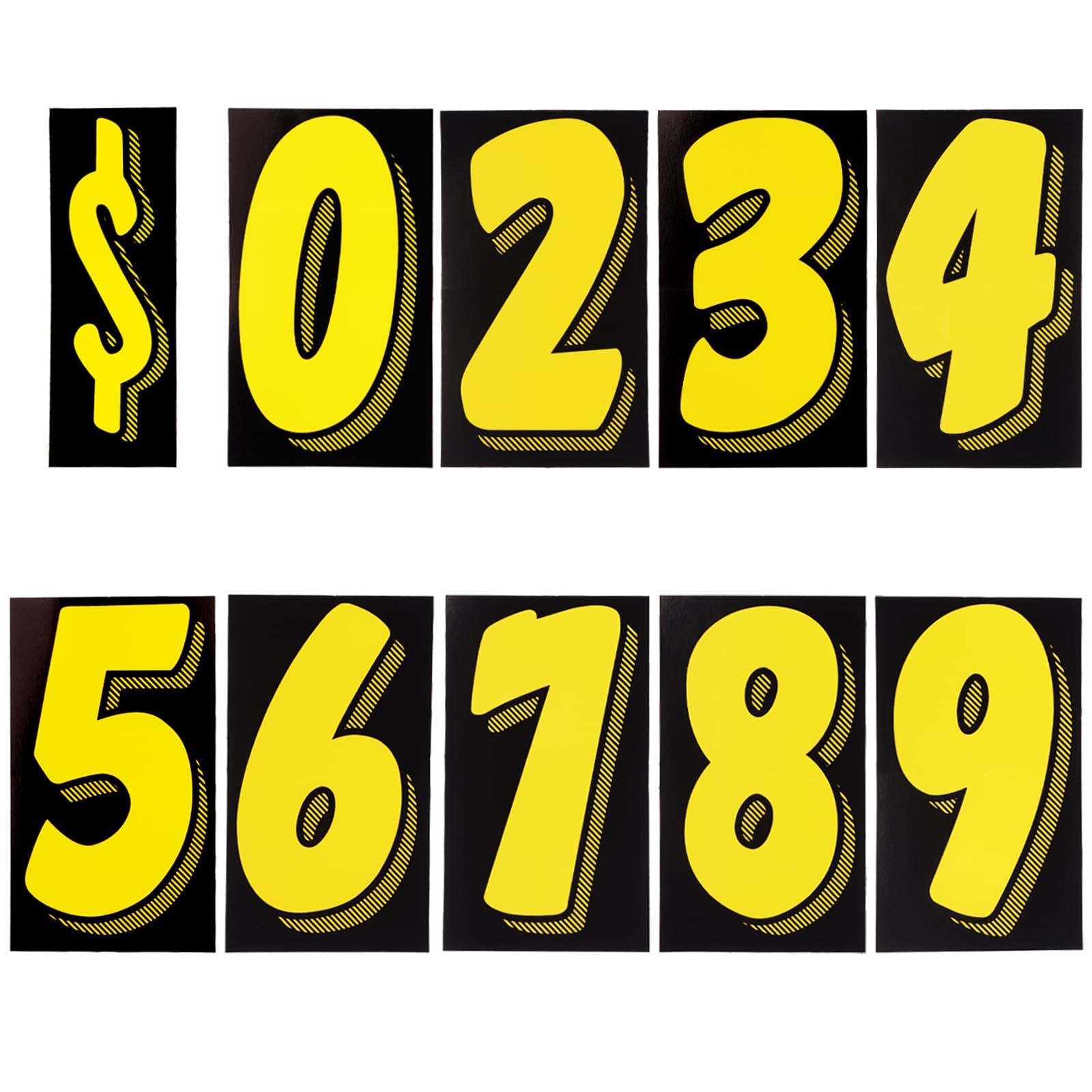 Vinyl Number Decals Large Number Stickers Sale Sign for Auto Window Accessories