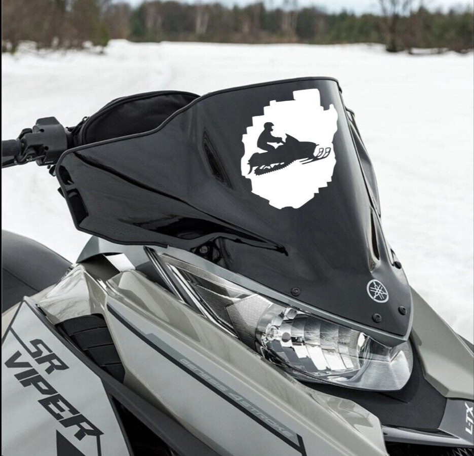 Adirondack Park Snowmobile vinyl decal NY ADK Tug Hill Old Forge Sled Sticker