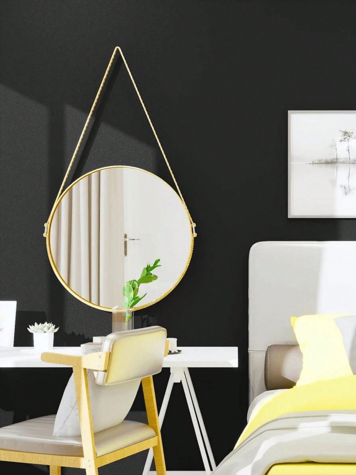 Matte Black Peel And Stick Wallpaper 40x500cm 40x300cm 40x100cm