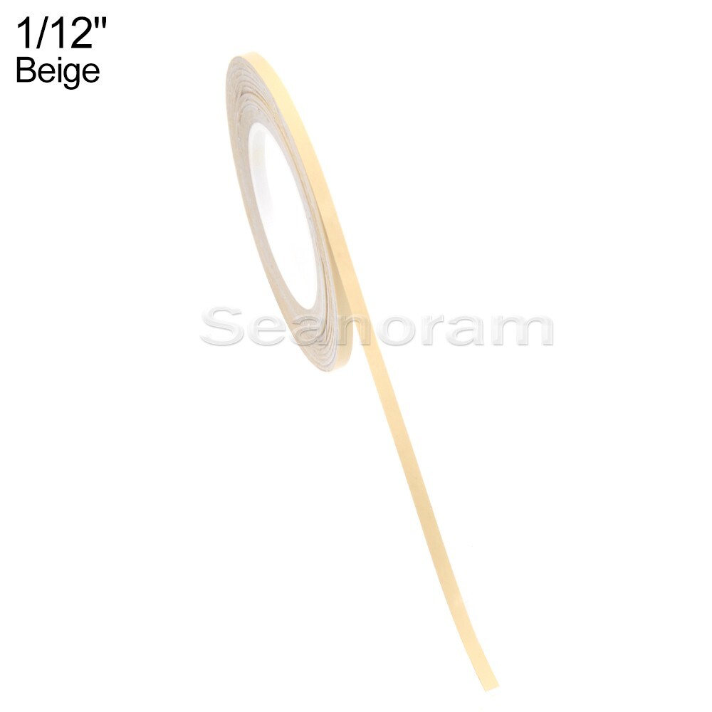 1/12" 2mm Beige DIY Home Shop Pinstriping Pin Stripe Decals Vinyl Tape Sticker