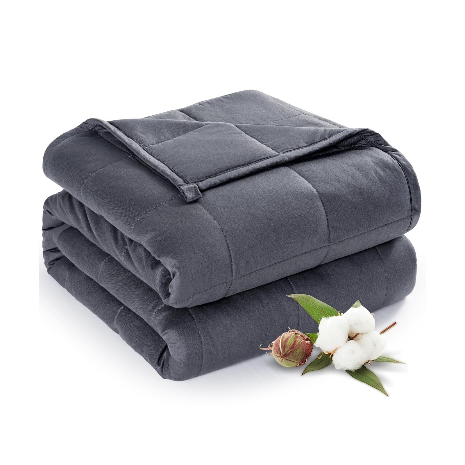 Sivio Weighted Blanket for Adults 100% Cotton, 60"x80" Queen Size 15 lbs, Coo…