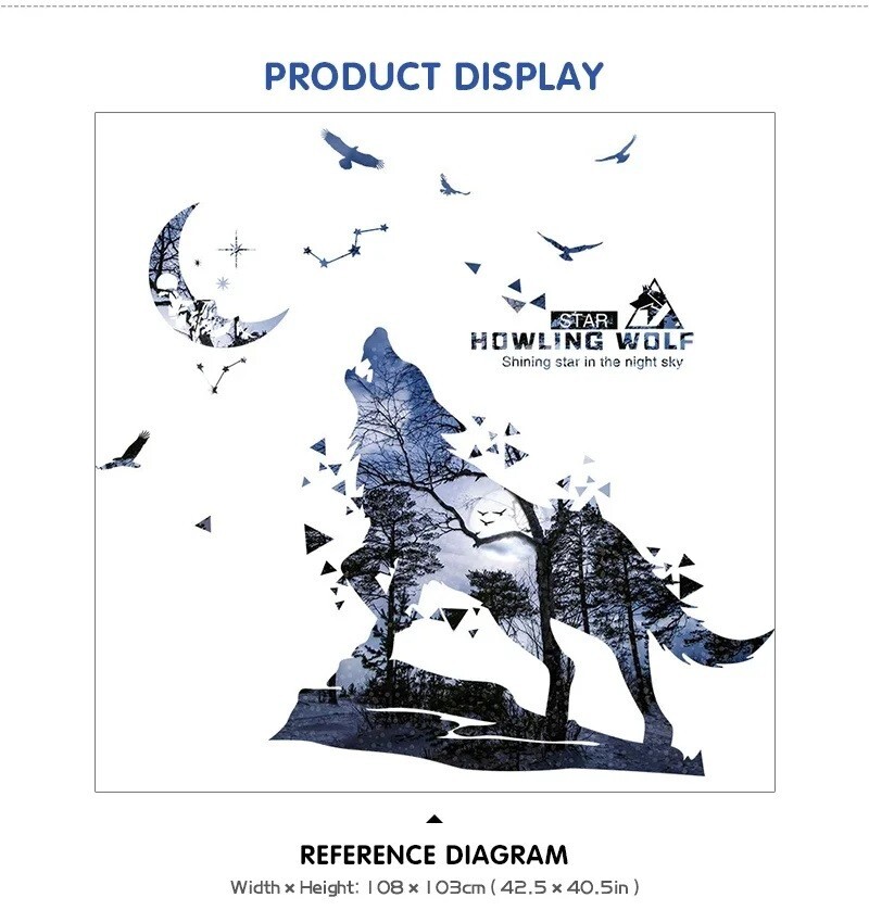 Wall Stickers Animal Birds Tree Decal Vinyl Mural Arts Kids Bedroom Home Decor