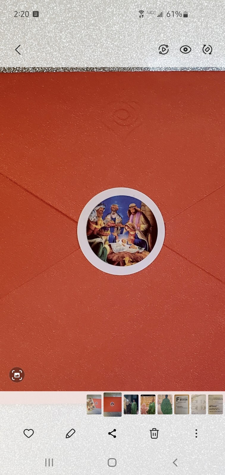 30 Holiday Christmas Religious Nativity Scene ENVELOPE SEALS LABELS 1.5" ROUND