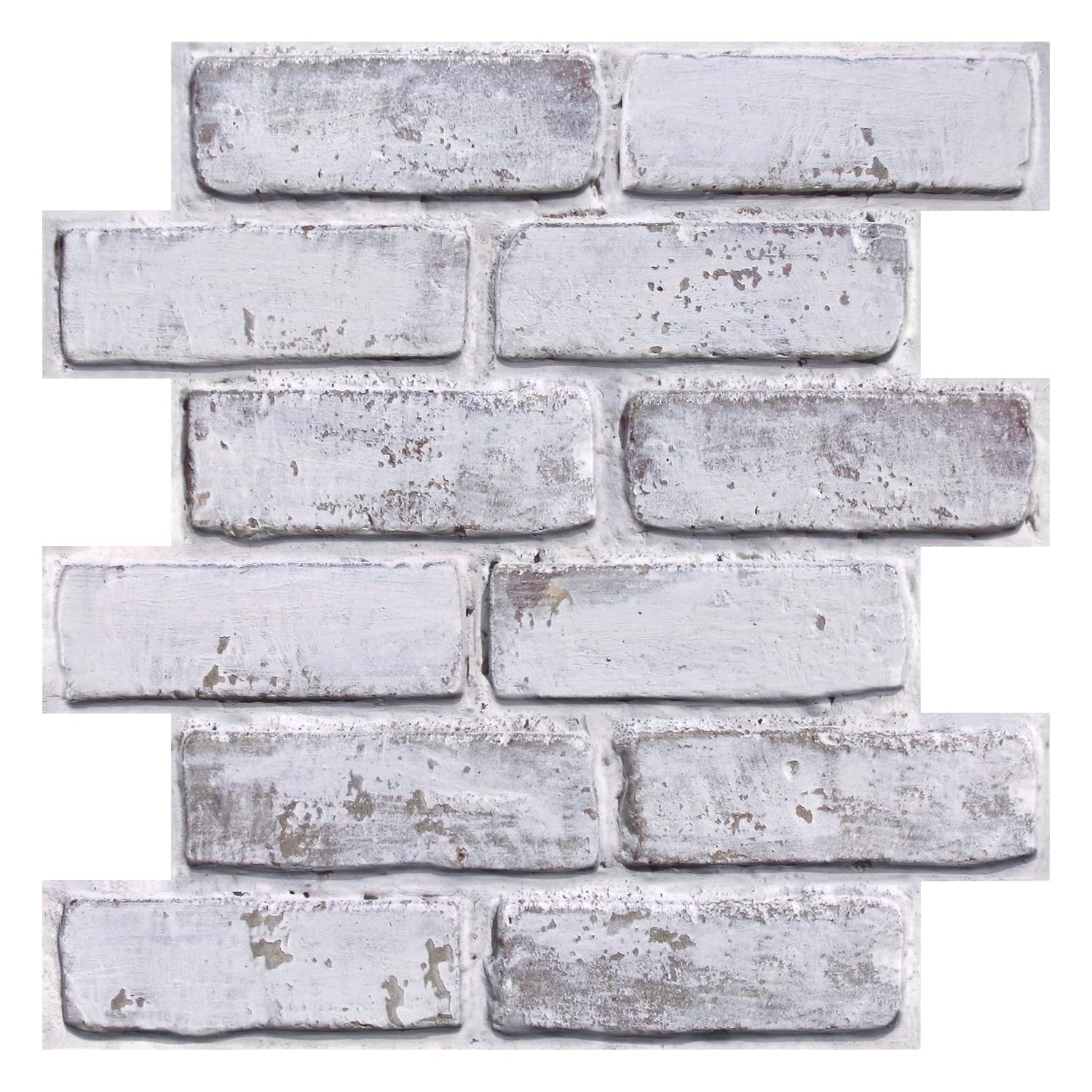 3D Faux Brick Wall Panel Peel and Stick, 10 Pcs of 12"X12", Small Size, Ultra…