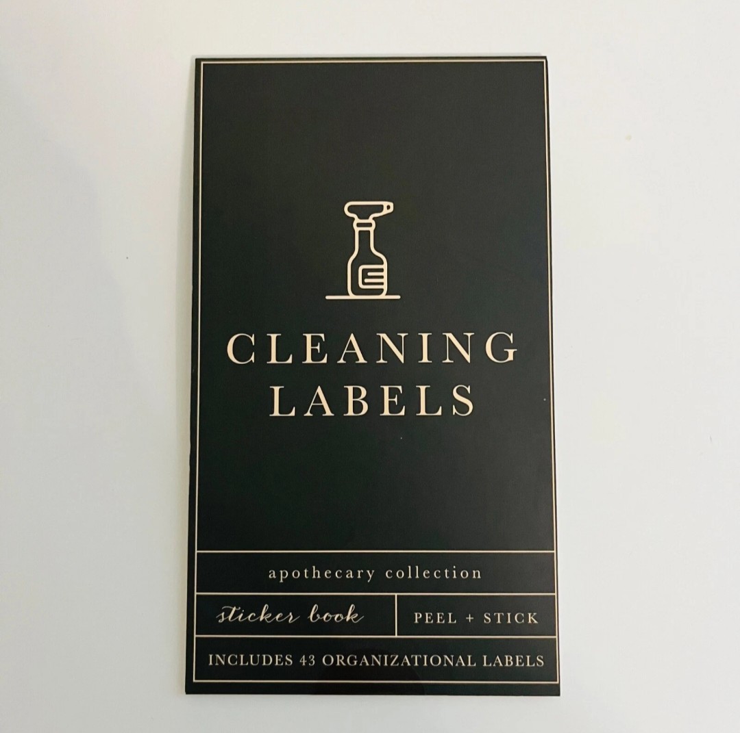 Laundry And Cleaning Organization Labels 43 Peel + Stick Sticker Book