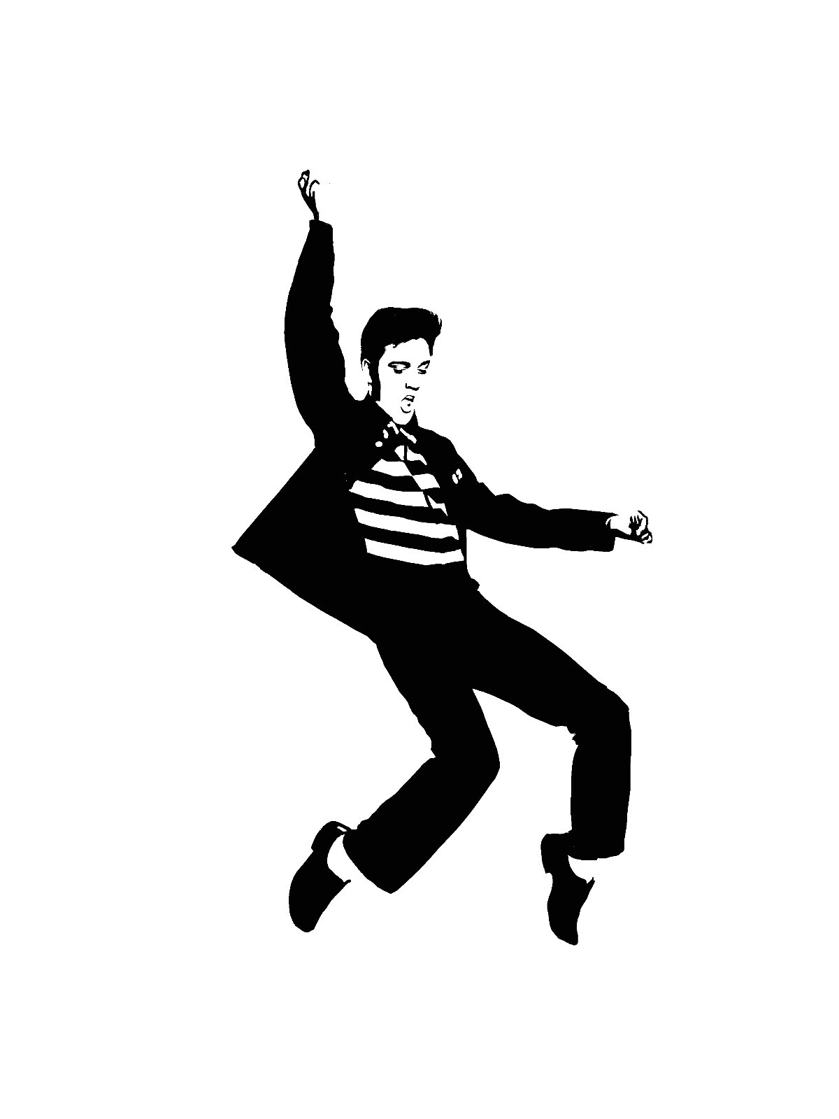 Elvis KING decal #4 sticker for car SUV window laptop 7 inches