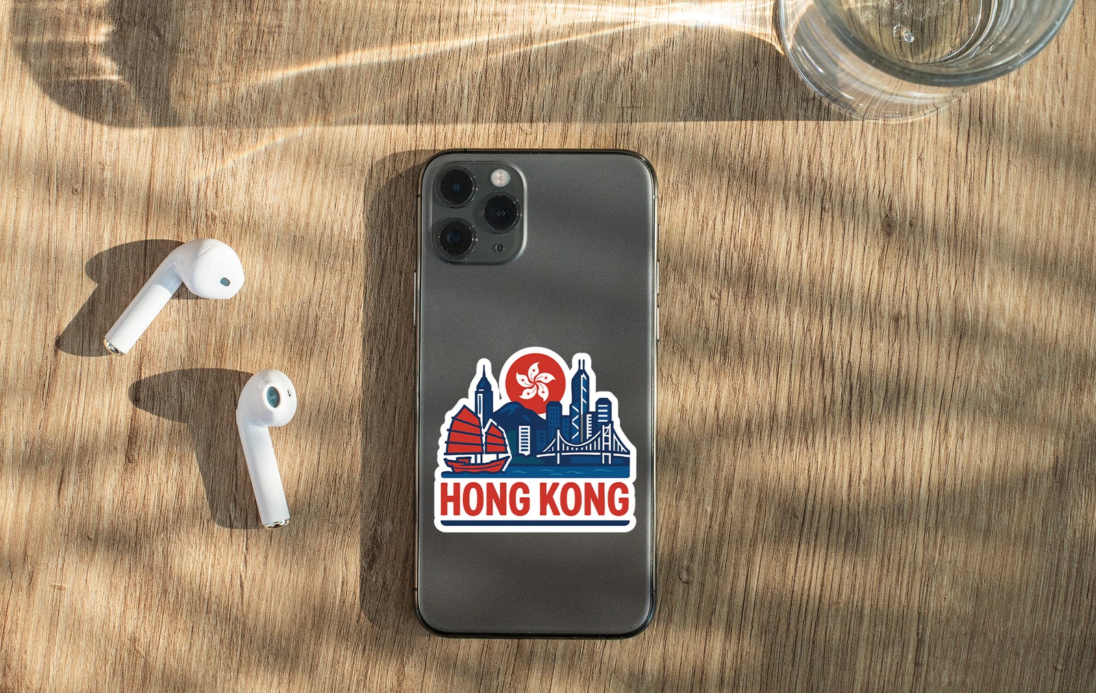 Hong Kong Sticker Decal Vinyl Die-Cut City Skyline Landmark Design