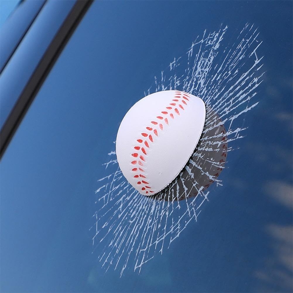 3D Prank Broken Glass Car Sticker Self Adhesive Vinyl Decor