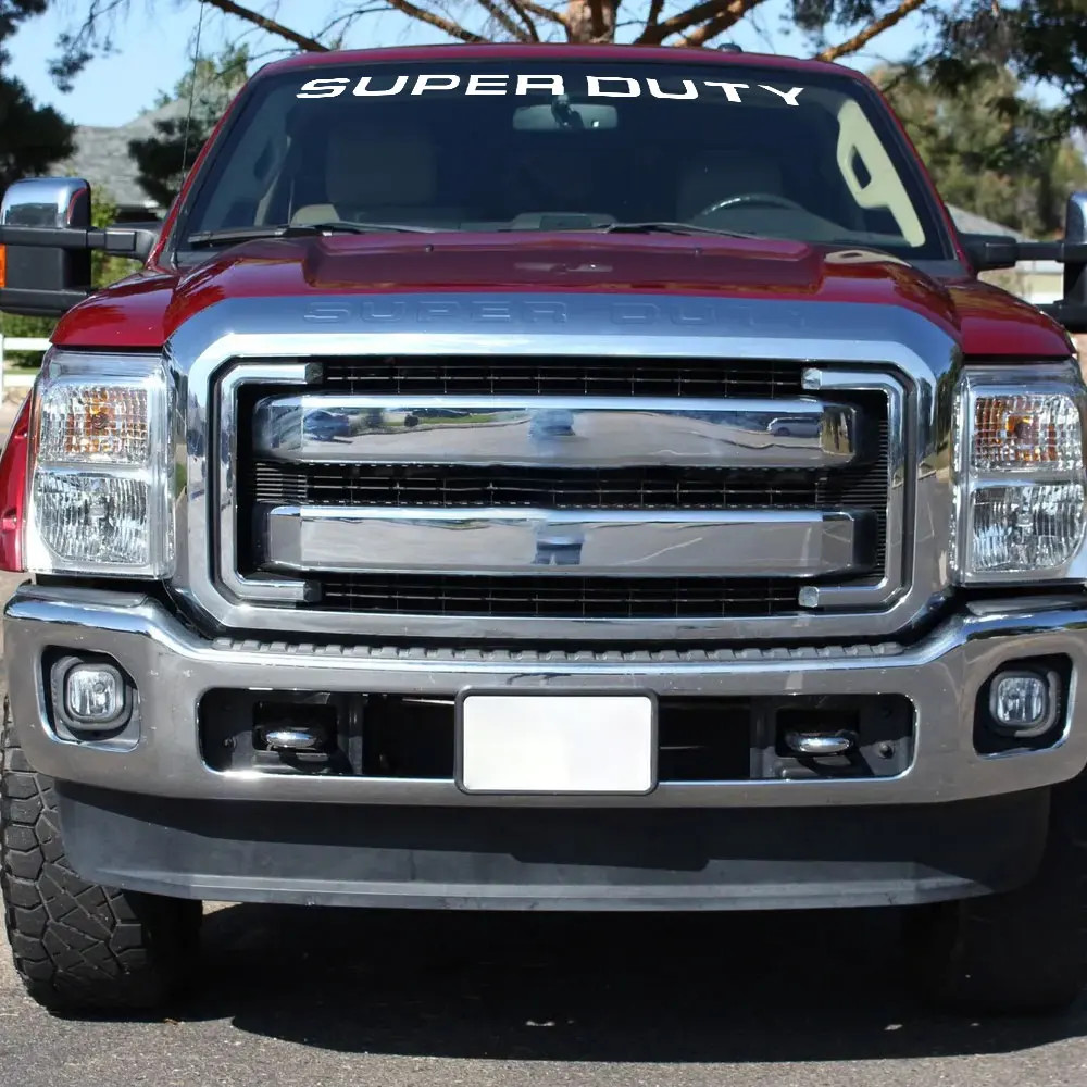 Aftermarket Front Windshield Logo Decal for Ford Super Duty F-250 / F-350 | Viny