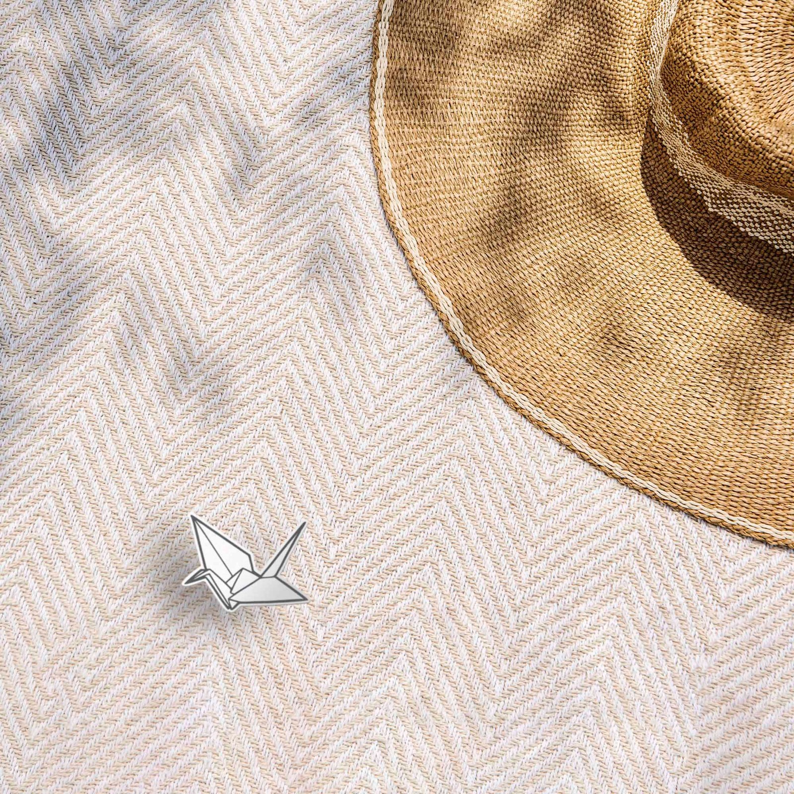 Origami Paper Crane Sticker – Cute Aesthetic Decal for Laptop & Water Bottle