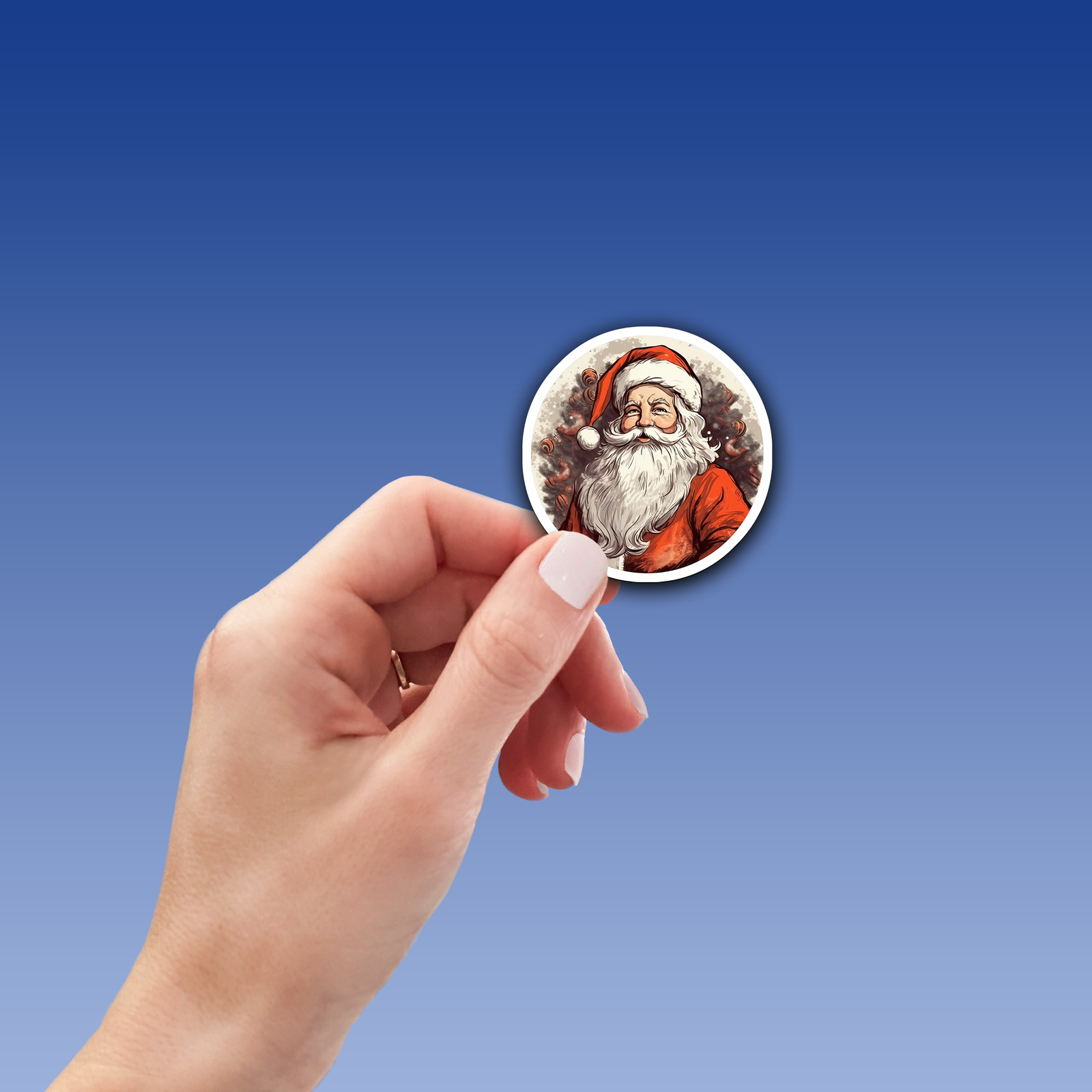 Santa Claus Vinyl Sticker – Bring the Magic of Christmas Anywhere