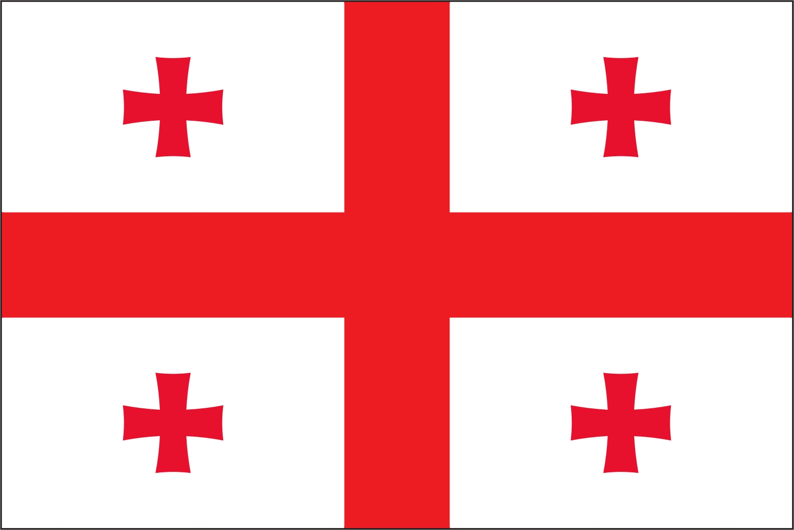 Georgia Flag Vinyl Decal / Sticker ** 5 Sizes **