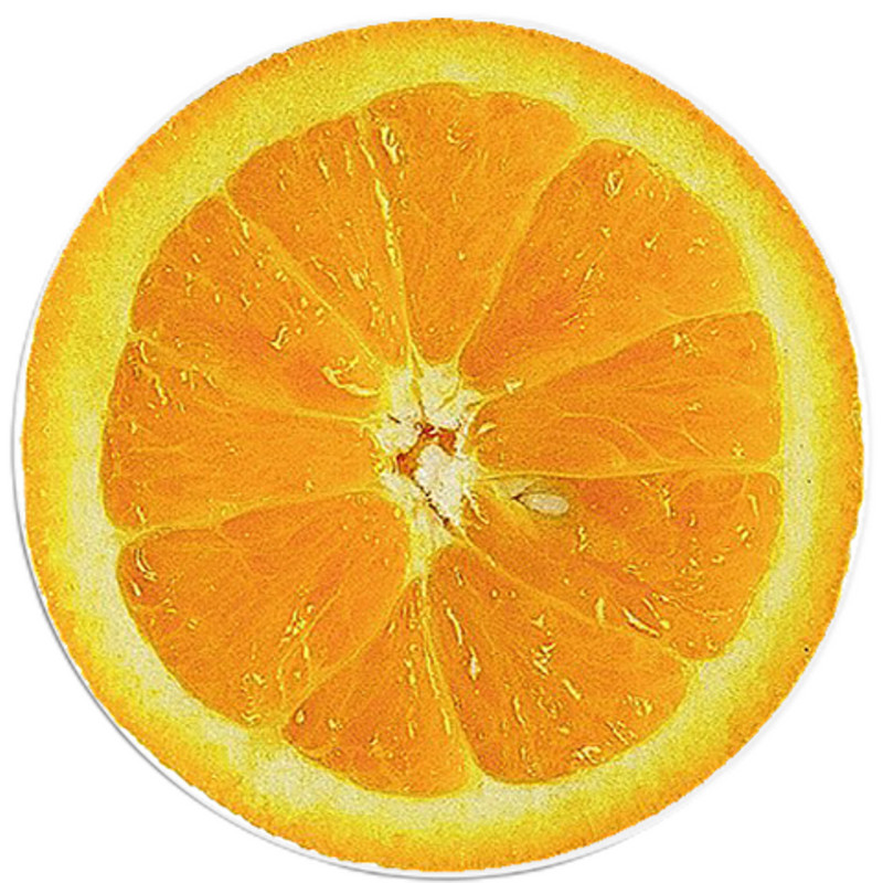Orange Slice – 3 Inch Circle Sticker 3" x 3" – Fruit