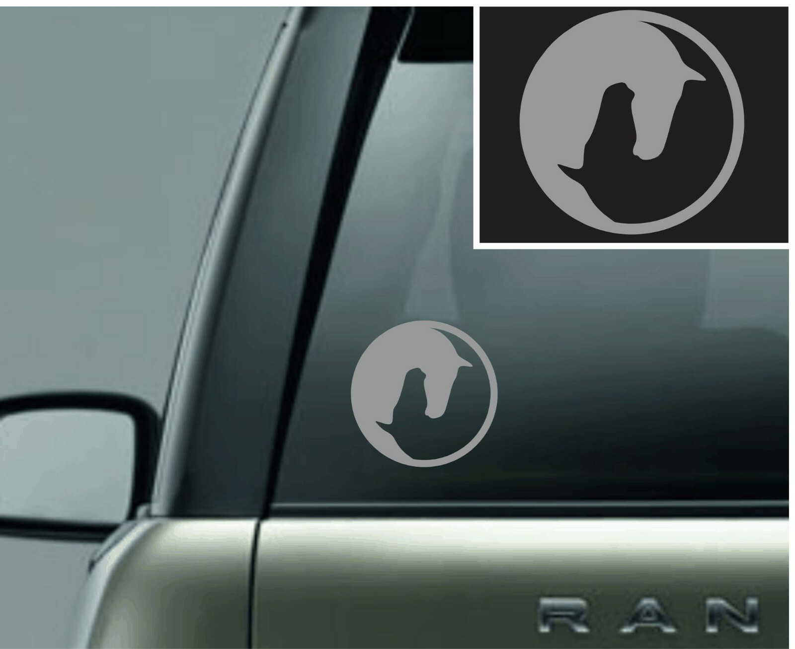 Yin Yang Horse Vinyl Decal Sticker Car Truck Window Yeti Tablet Laptop Trailer