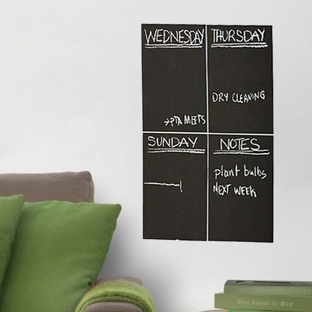 4PCS Blackboard Decal Simple Lightweight Blackboard Sticker Chalkboard for Home