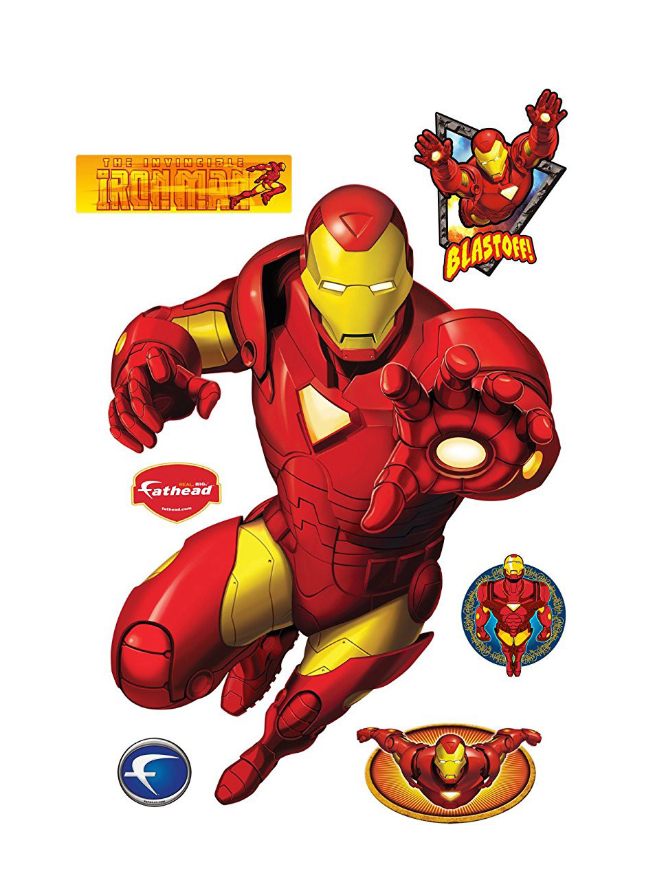 Fathead Iron Man Classic Marvel Comics Real Big Wall Decor Avengers New 96-96009