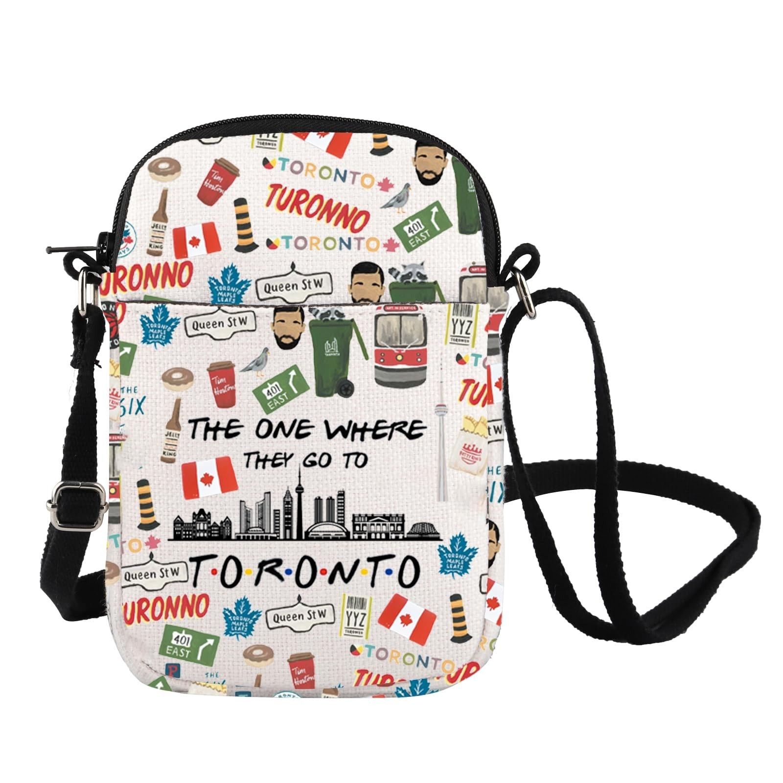Toronto Canada Travel Crossbody Bag Toronto Souvenirs Gift Toronto Canadian S…