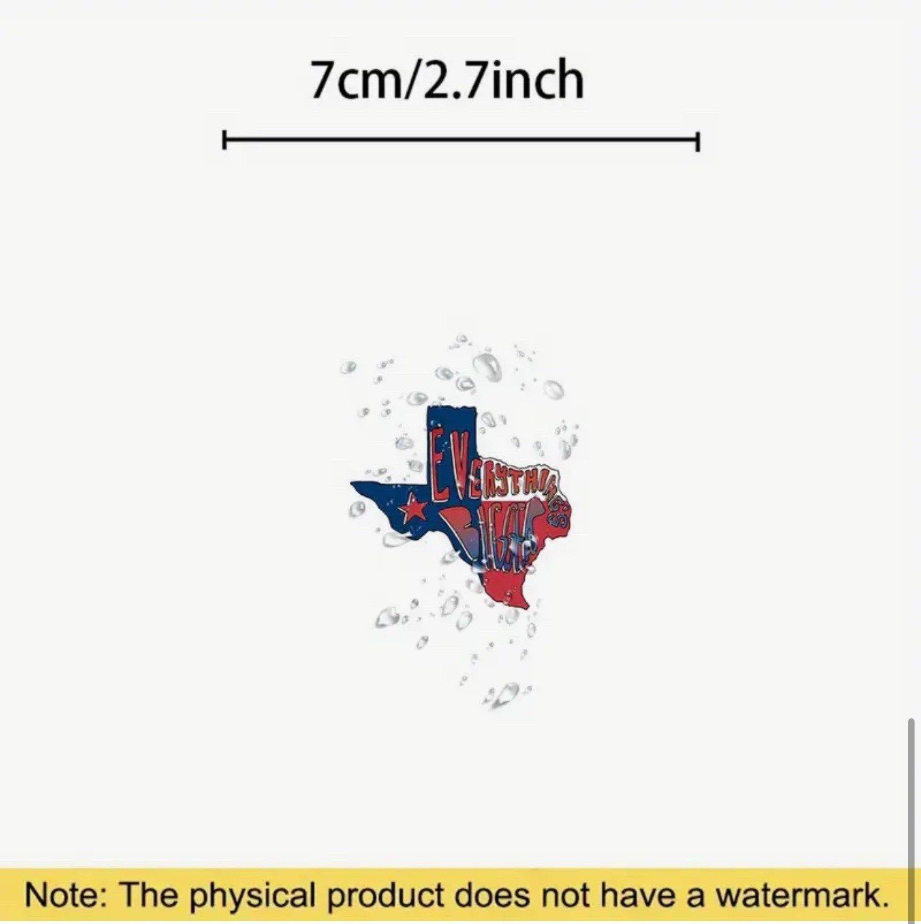 EVERYTHINGS BIGGER IN TEXAS 3” Inch Vinyl Decal Sticker 1PC