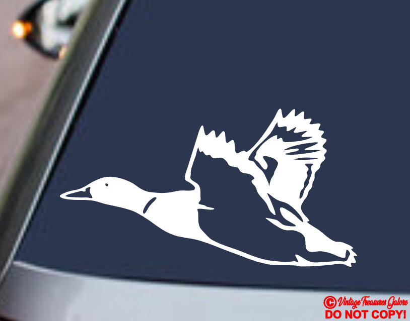 DUCK Vinyl Decal Sticker Boat Car Truck Rear Window Bumper BIRD HUNTING WILDLIFE