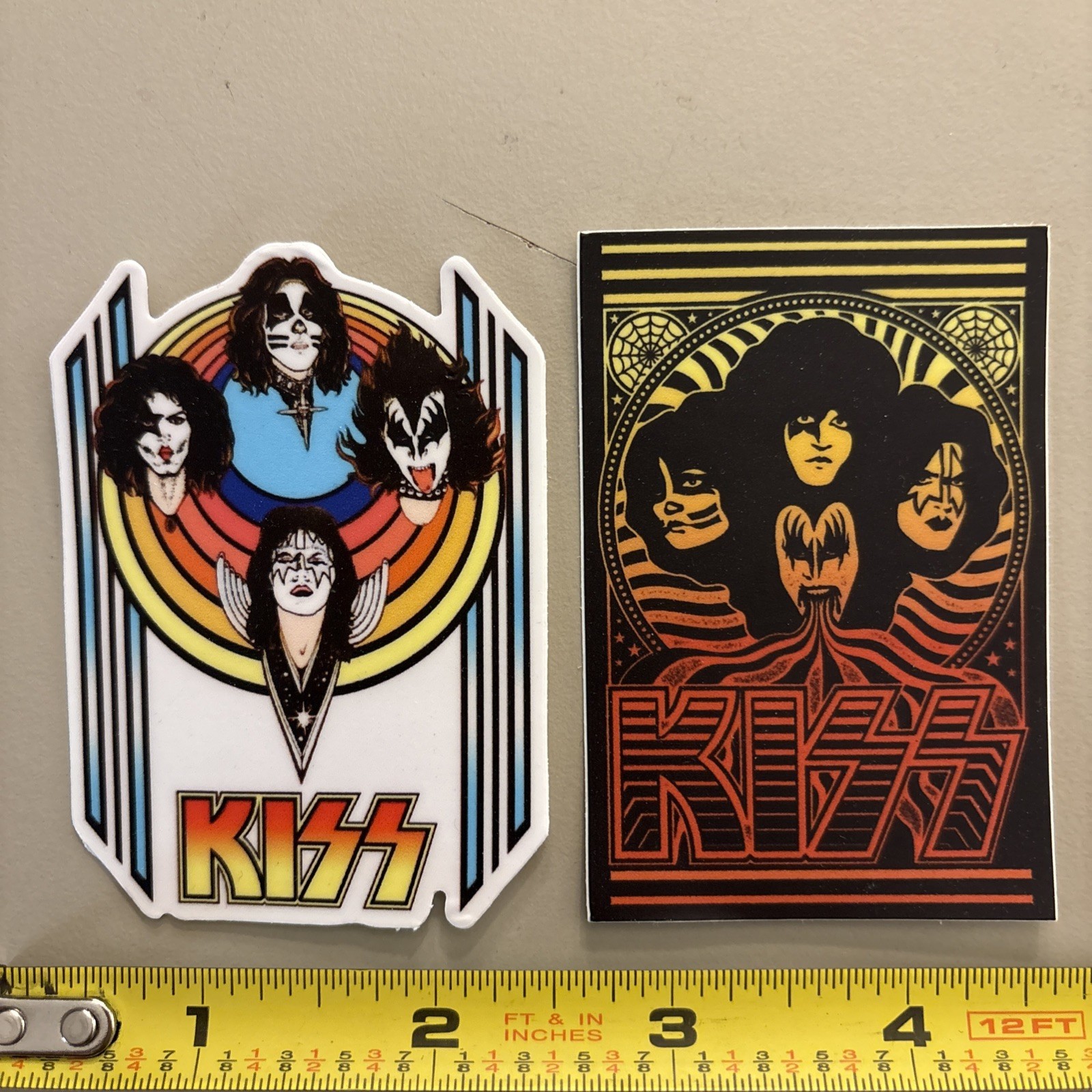 KISS (2 Stickers Are Dishwasher Safe) Music/ Art / Punk Rock / Metal