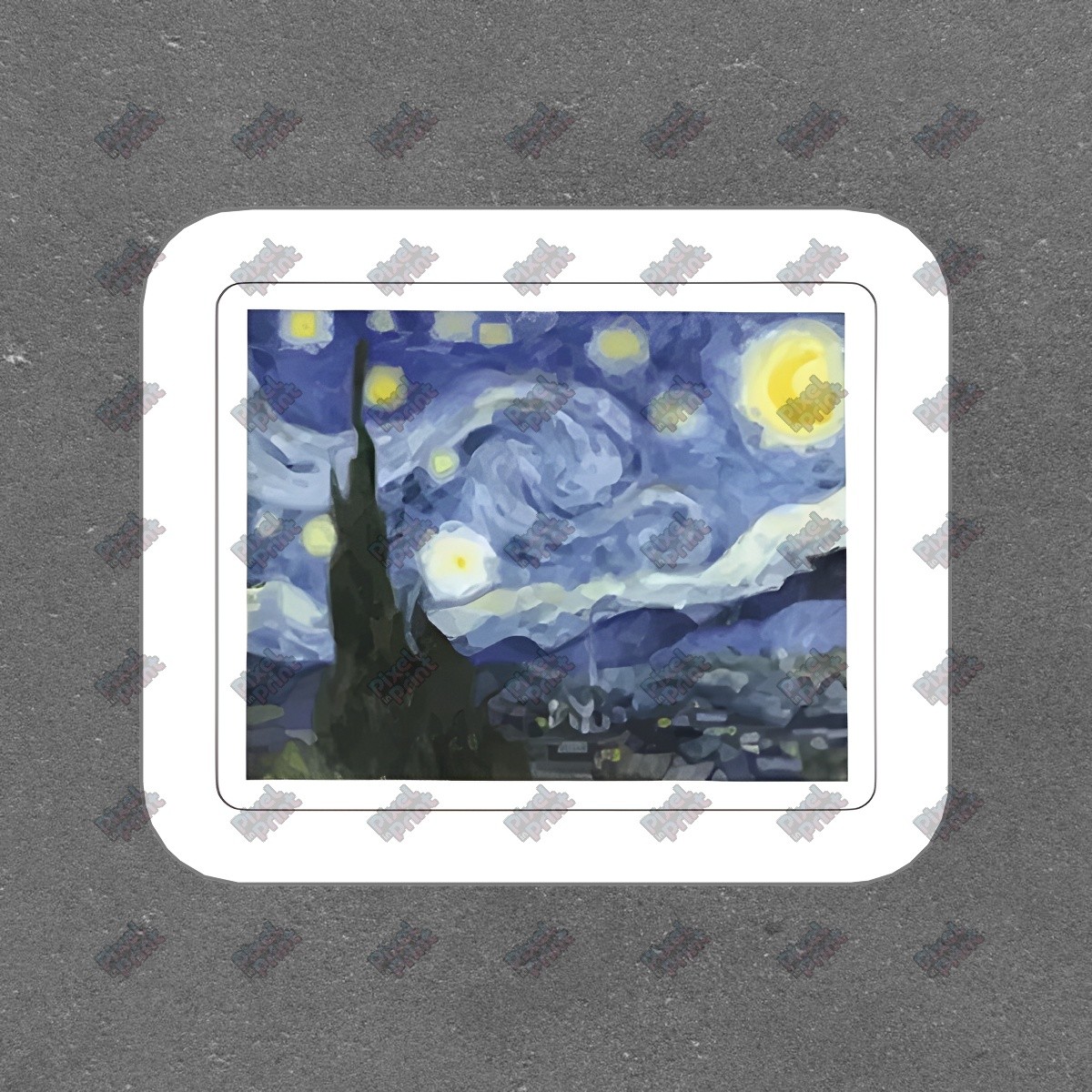 Starry Night Vinyl Sticker Artistic Decal for Home, Laptop, Water #565483