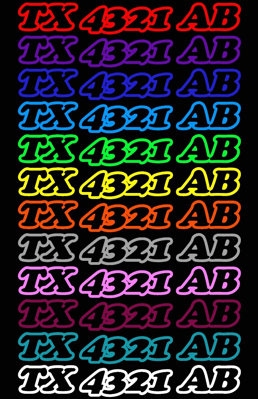 PWC WATER CRAFT JET SKI SEA DOO CUSTOM HULL ID REGISTRATION NUMBER DECAL STICKER