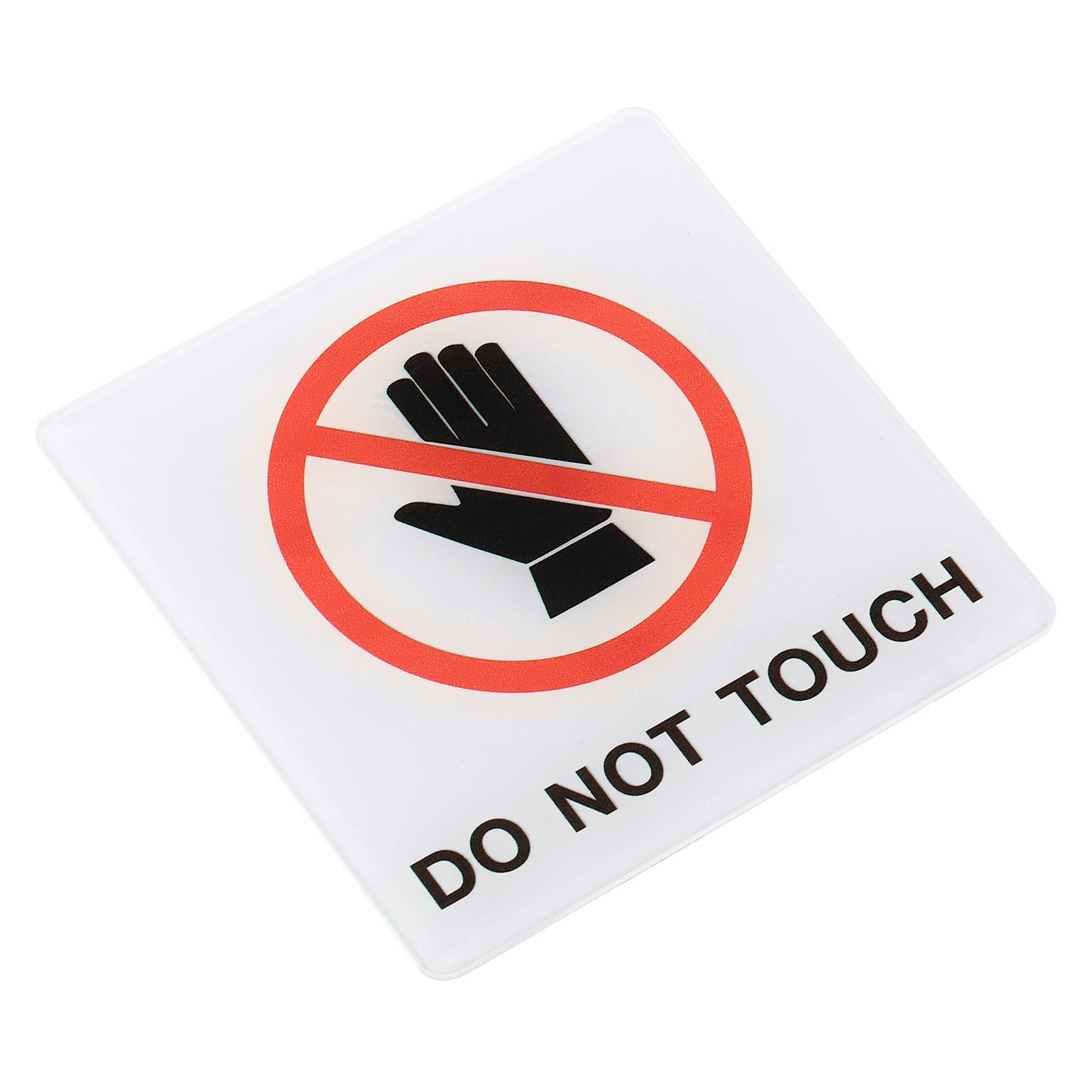 Do Not Touch Sign Adhesive Indoor Outdoor Wall Mount Sticker