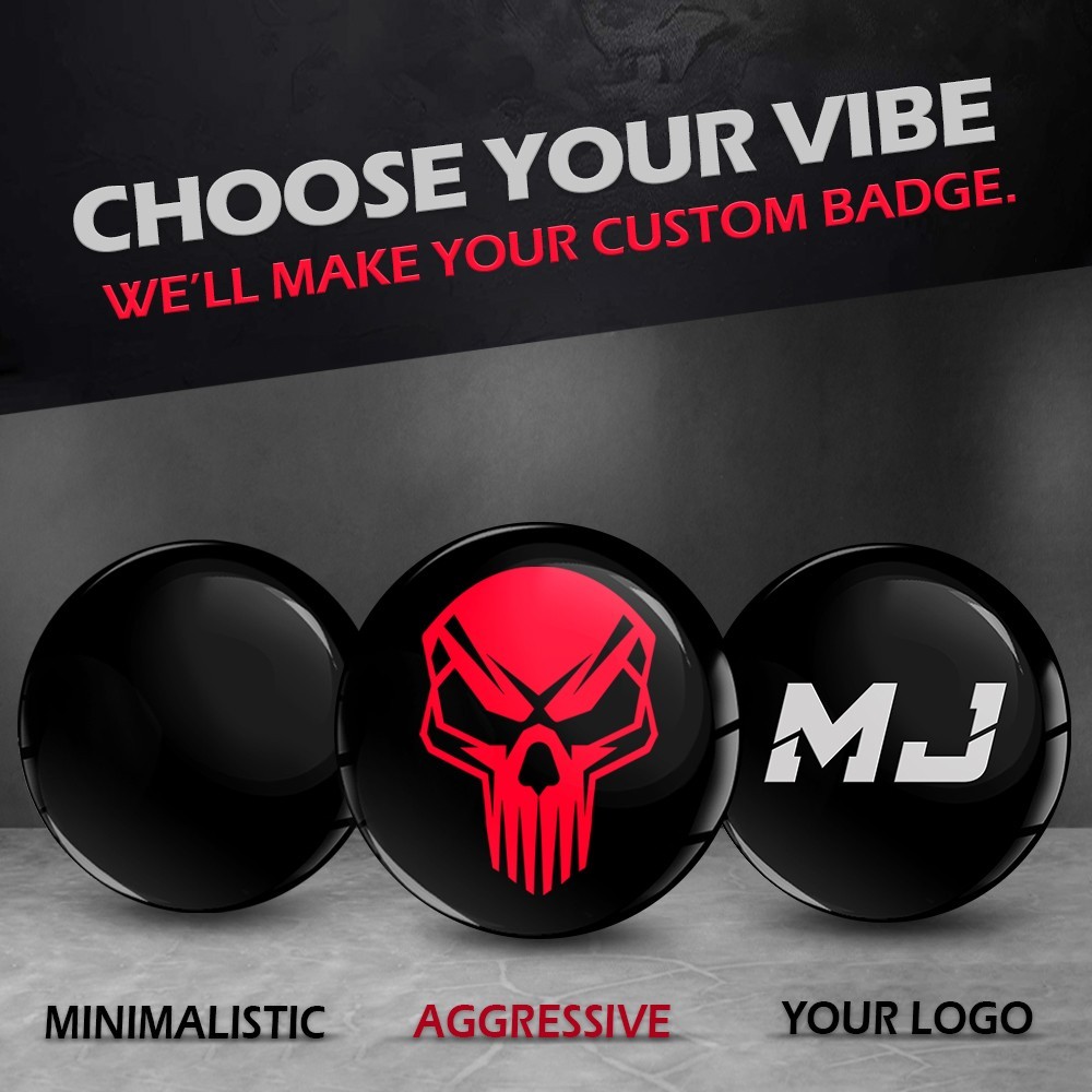 Custom-Made 3D Domed Stickers – UV & Weatherproof Resin Labels – EU Quality