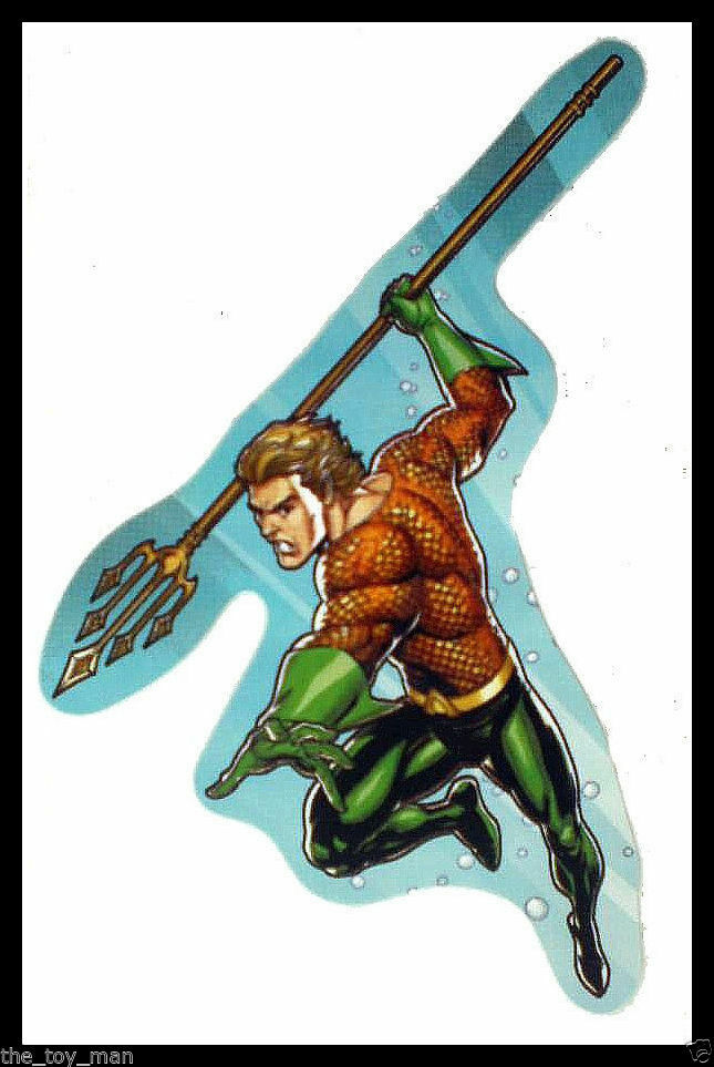 AQUAMAN LAPTOP STICKER DECAL~DC COMICS JUSTICE LEAGUE SUPERHERO~BOGO 40% OFF