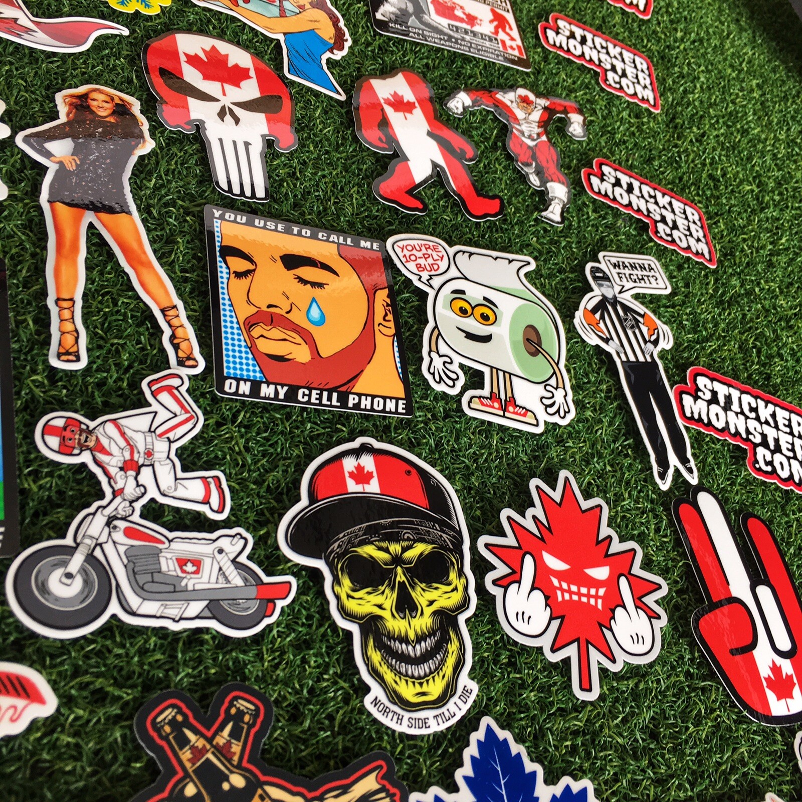CANADA PACK Hard Hat Stickers (40) HardHat Sticker & Decals, Canadian, Canuck