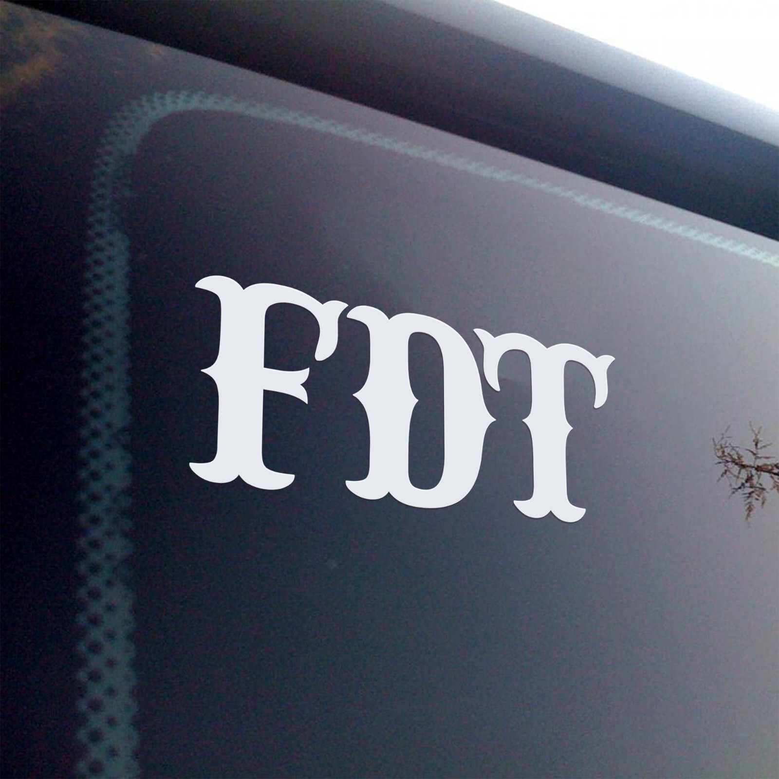 FDT Vinyl Decal Sticker V1 – Bold Protest Symbol – Waterproof for Car or Laptop