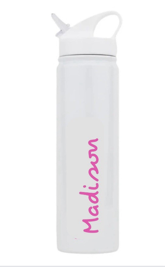 Custom Love Island Water Bottle Vinyl Font Decal – Customize and Pick Your Color