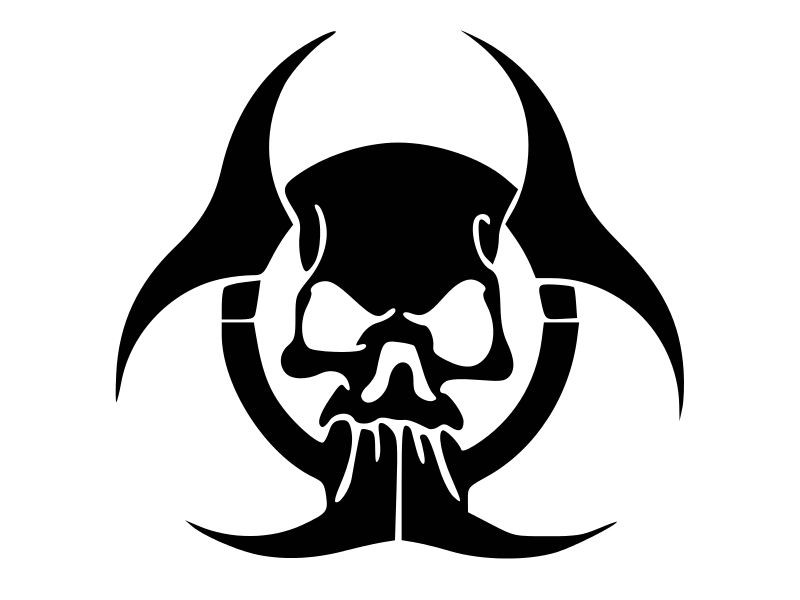 BIOHAZARD ZOMBIE APOCALYPSE Vinyl Decal Car Sticker Wall Truck CHOOSE SIZE COLOR