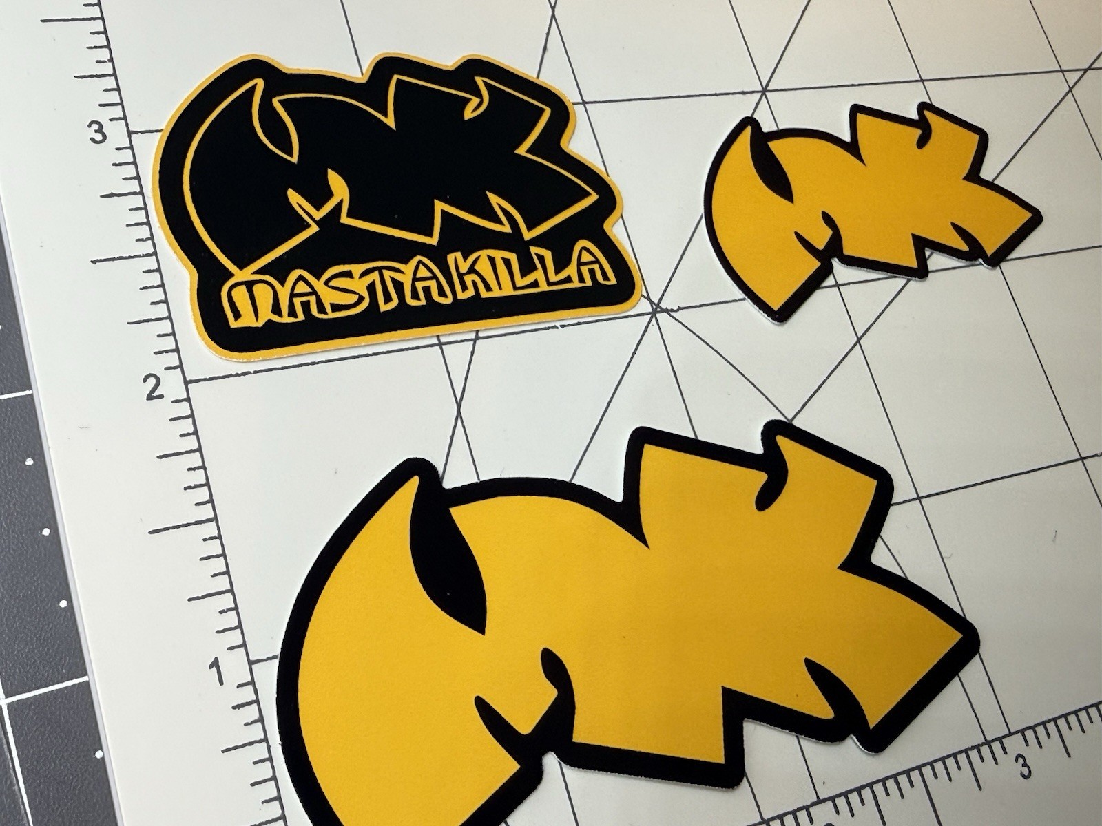 Wu Tang Clan Stickers Masta Killa Stickers Logo 3 Sticker Lot Hip Hop Rap