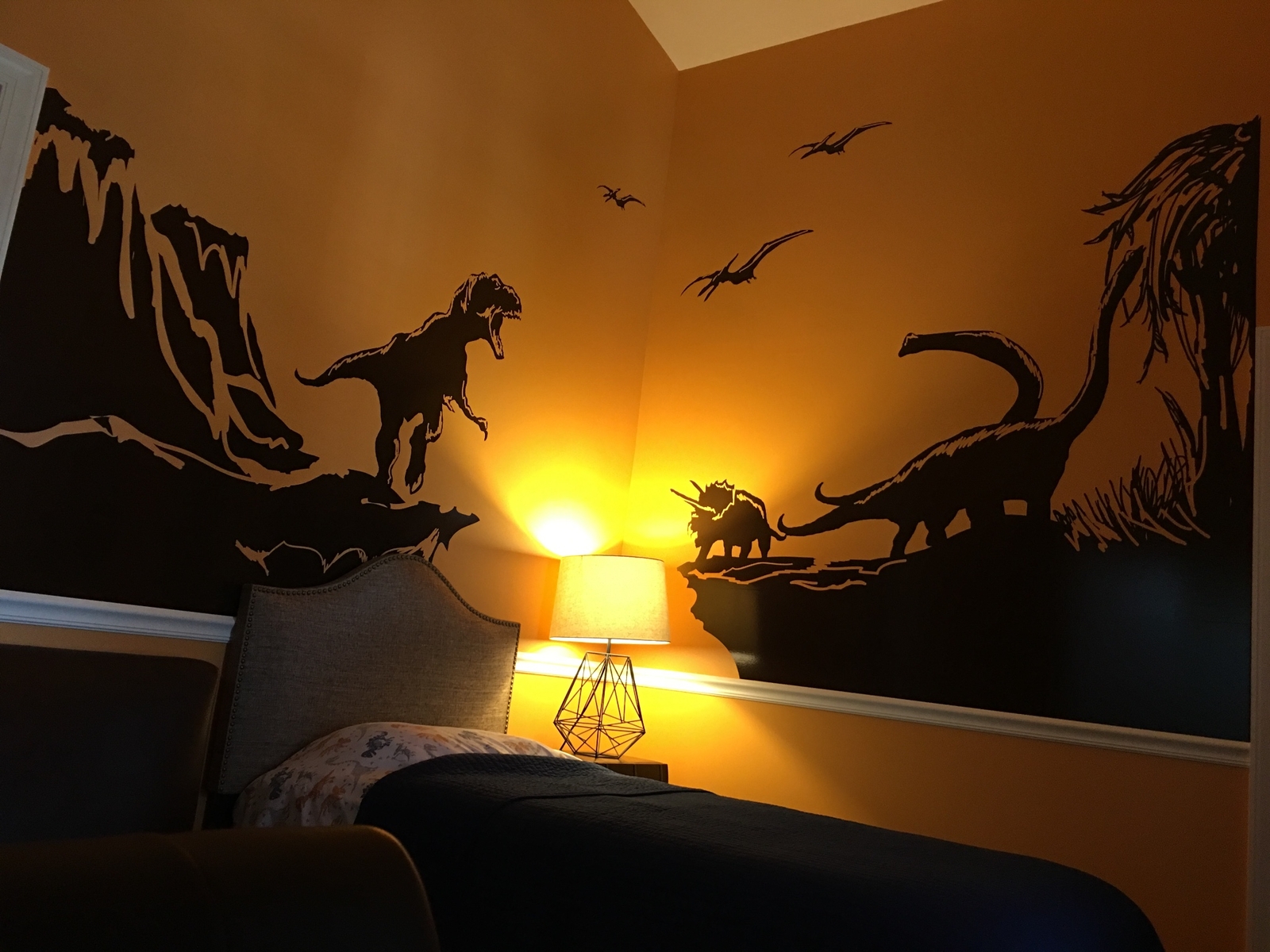Jurassic Dinosaur Wall Decal. Dino World for Kid's Playroom Decor. #GFoster170