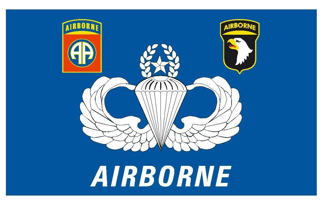 United States Army Airborne Military Flag Sticker Decal F593