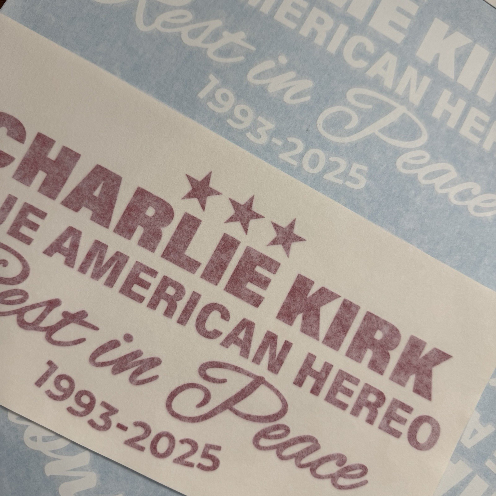 CHARLIE KIRK True American Hero Rest in Peace CAR DECAL – Multiple Sizes & Color