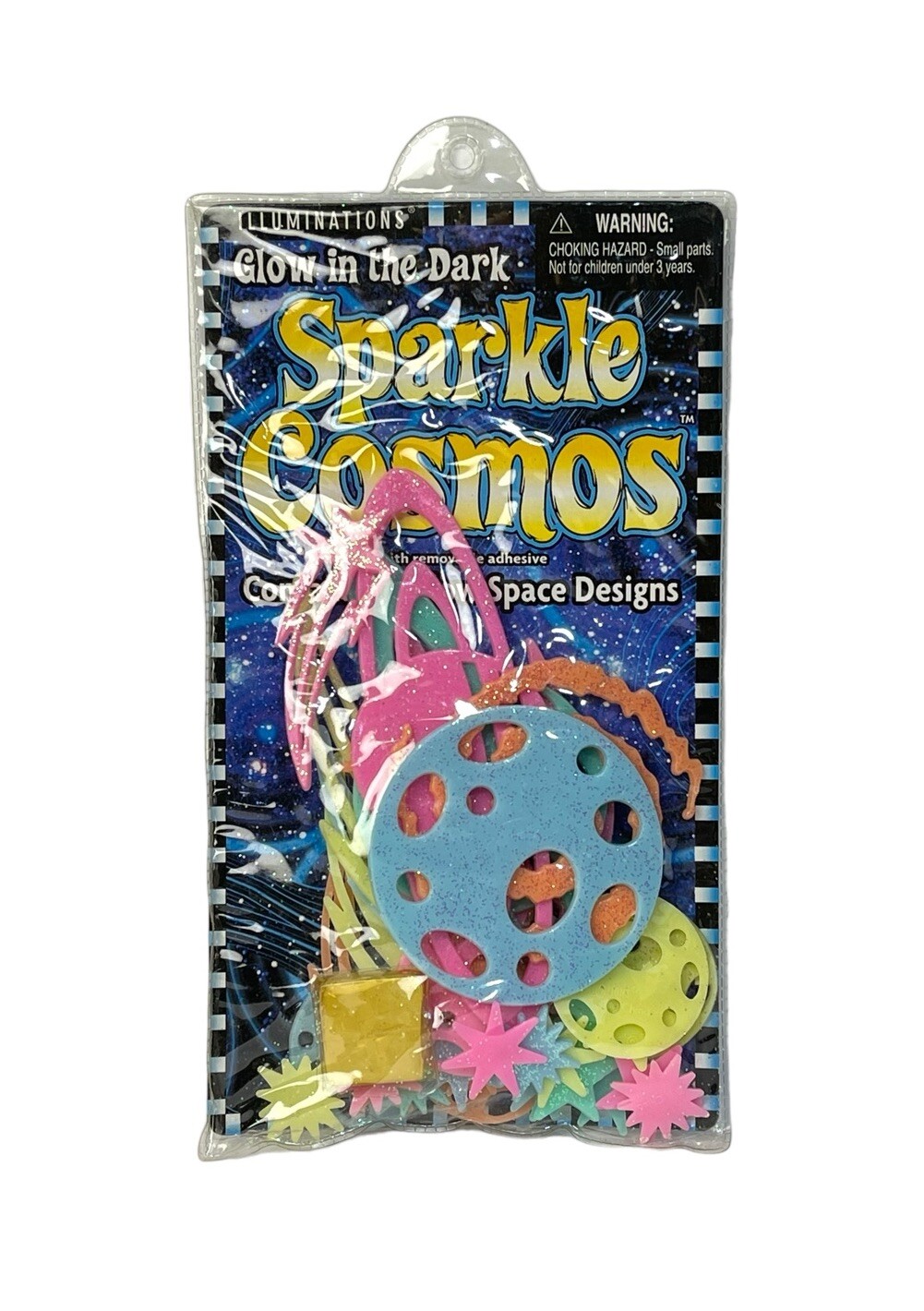Vintage 1999 NOS Illuminations Glow In The Dark Sparkle Cosmos Wall Art NEW