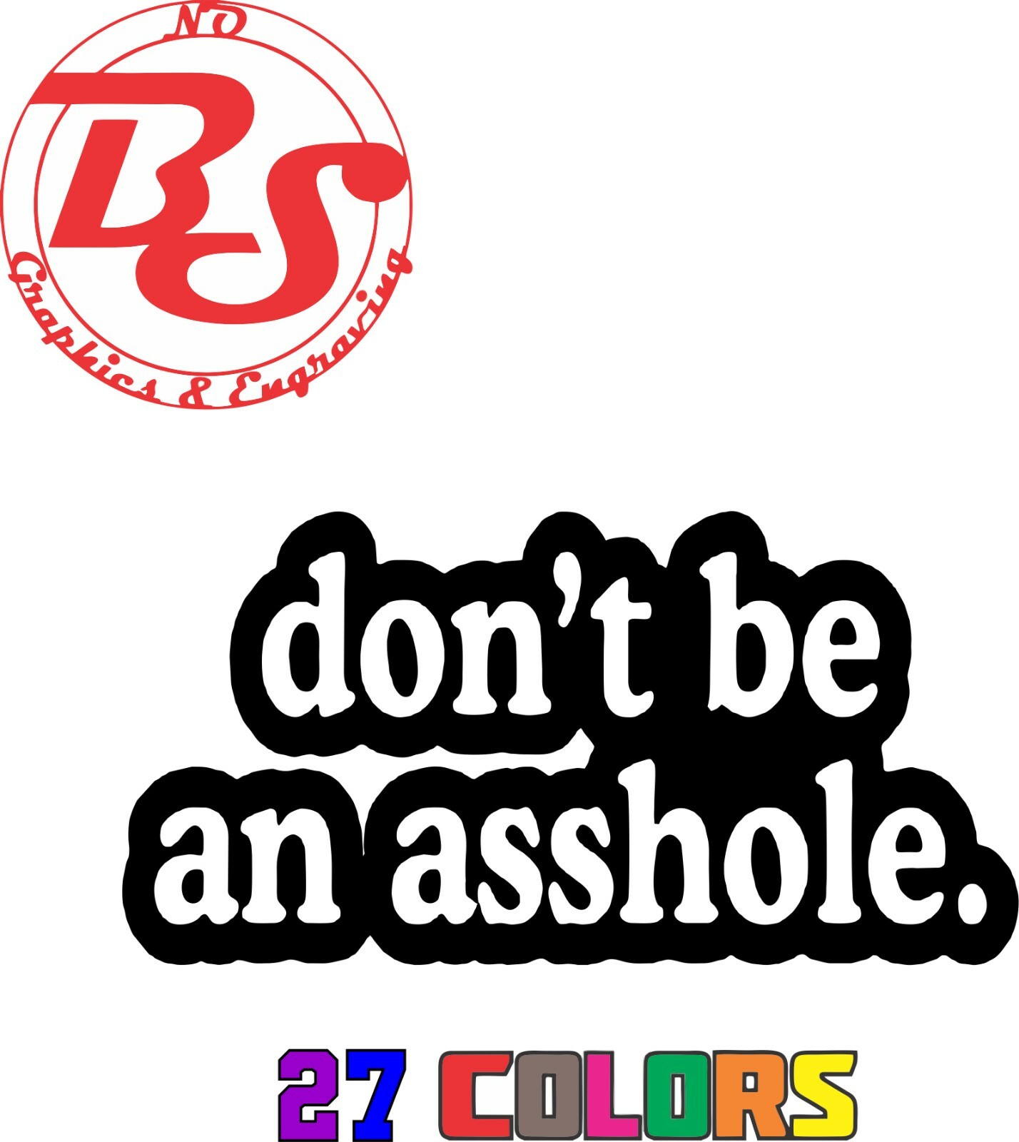 6" Don't Be A DICK RICHARD Decal Offensive Funny Rude Humor Adult Joke JDM noBS