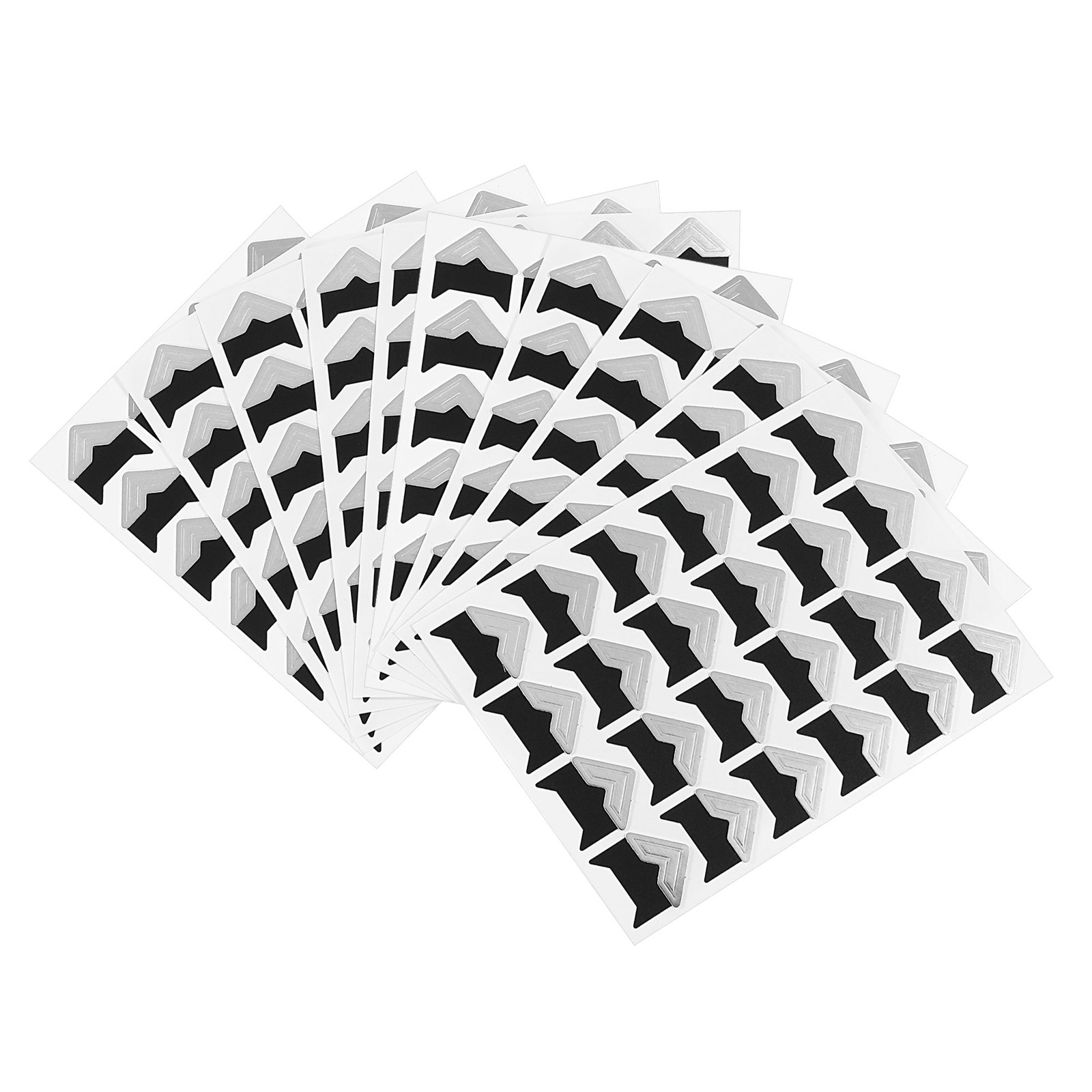 10Sheets/240Pcs Photo Corners Adhesive DIY Picture Mounting Sticker Silver