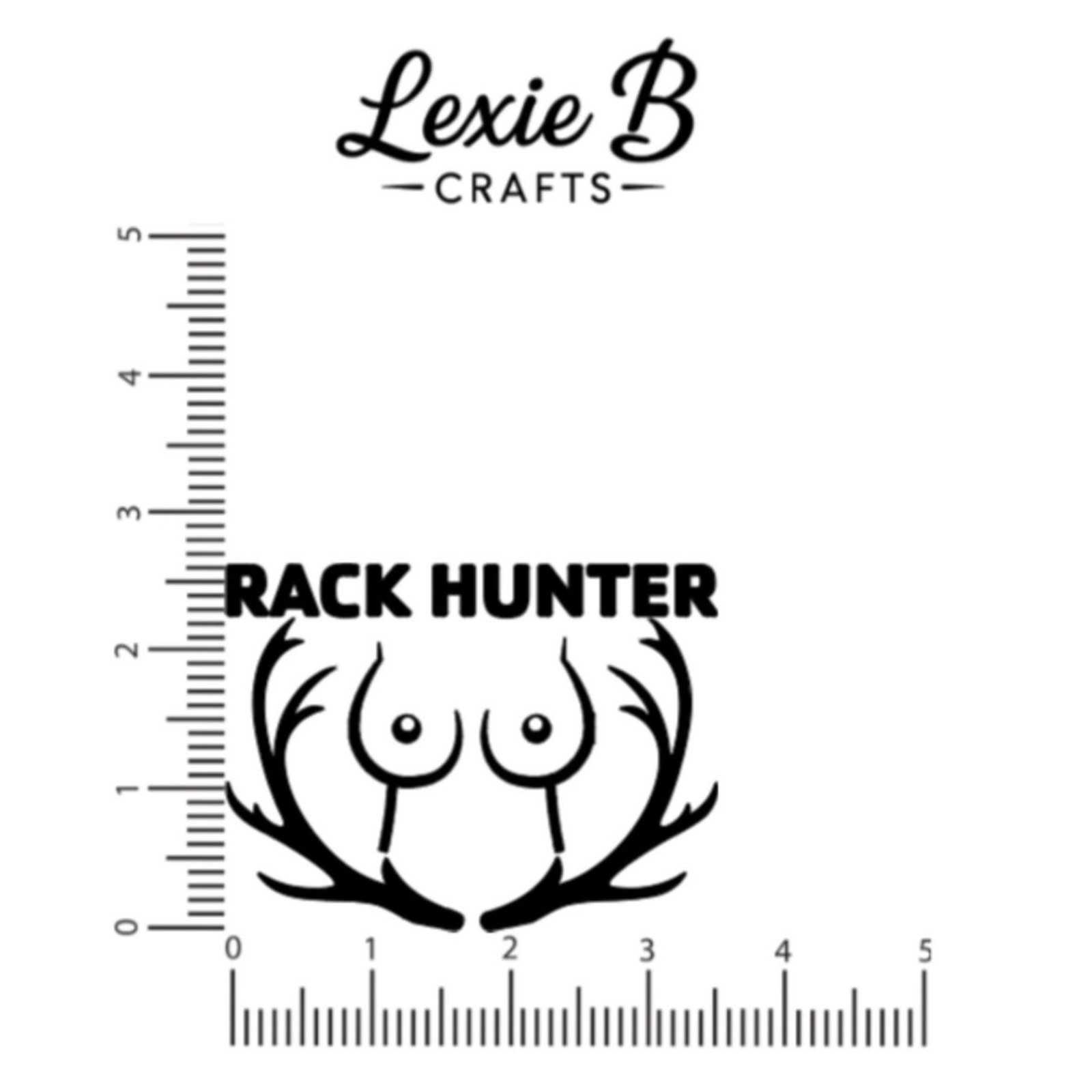 Rack Hunter Decals Hunting Adult Humor Stickers Toolbox Decal Cup Decal Computer