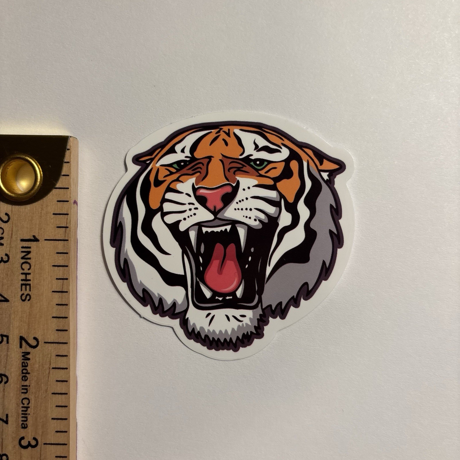 Vinyl Sticker Set Tiger Head Multicolor Animal Art Small B47