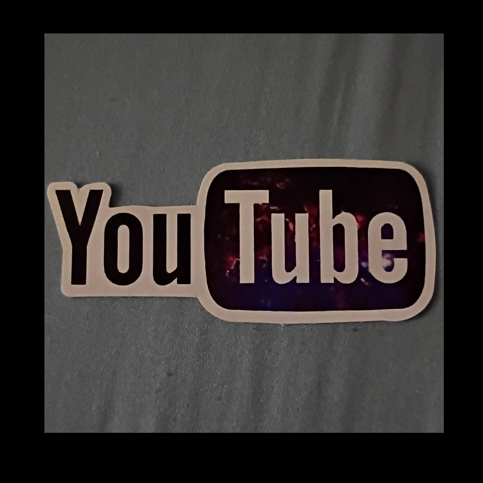 YouTube Logo Vinyl Sticker Decal Decorative Black White Multicolor Social Media